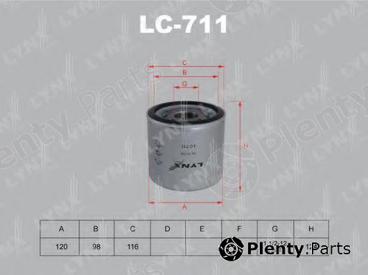  LYNXauto part LC711 Oil Filter