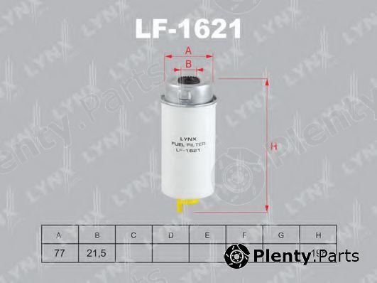  LYNXauto part LF-1621 (LF1621) Fuel filter