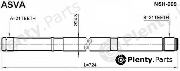  ASVA part NSH-009 (NSH009) Replacement part