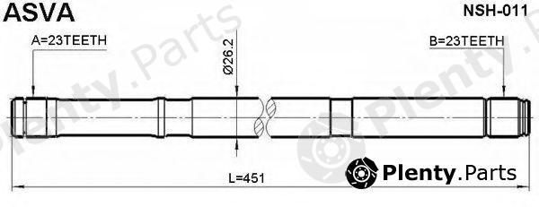 ASVA part NSH-011 (NSH011) Replacement part