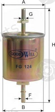  GOODWILL part FG124 Fuel filter