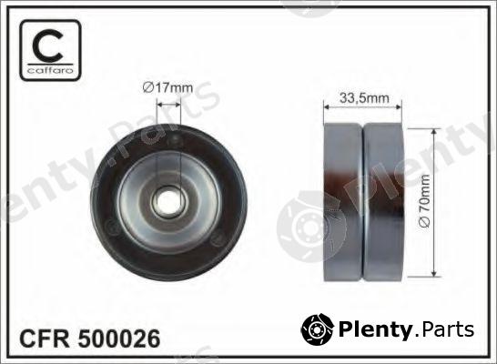  CAFFARO part 500026 Tensioner Pulley, v-ribbed belt