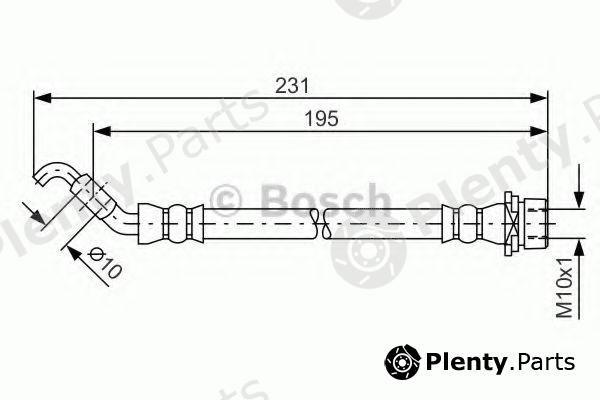  BOSCH part 1987481562 Brake Hose