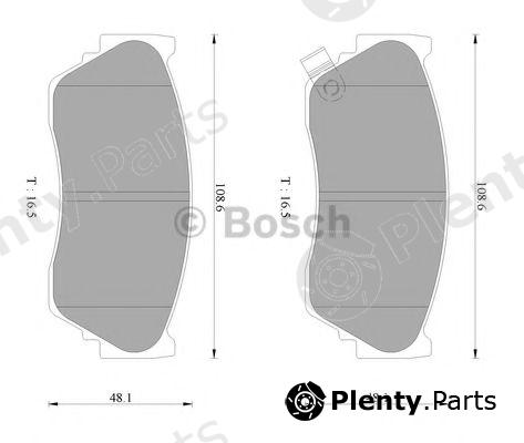  BOSCH part 0986AB2069 Brake Pad Set, disc brake