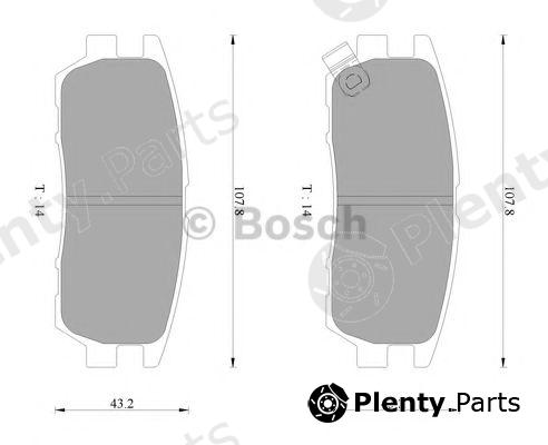  BOSCH part 0986AB2208 Brake Pad Set, disc brake