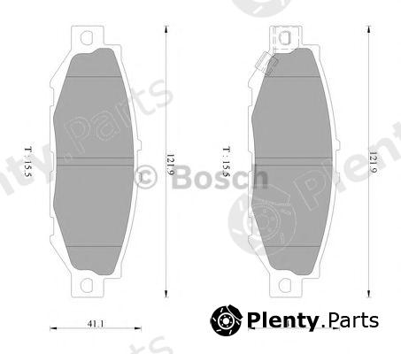  BOSCH part 0986AB2243 Brake Pad Set, disc brake