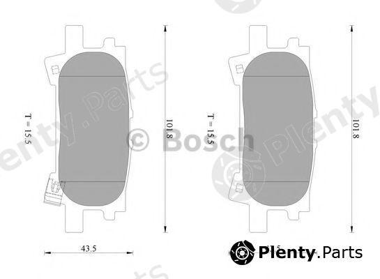  BOSCH part 0986AB2260 Brake Pad Set, disc brake