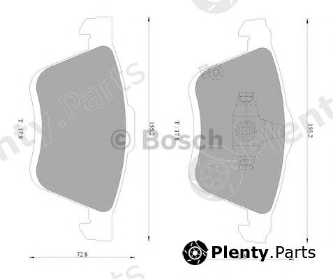  BOSCH part 0986AB2301 Brake Pad Set, disc brake