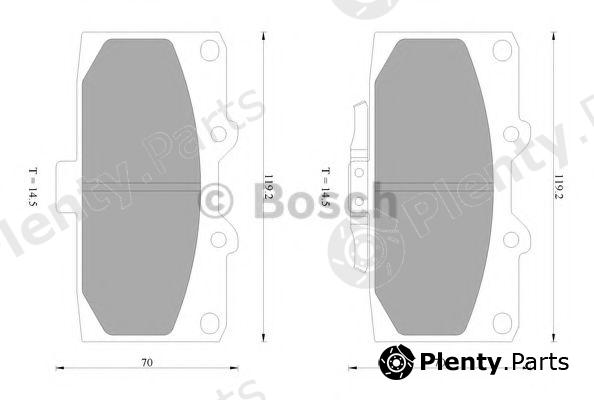  BOSCH part 0986AB2657 Brake Pad Set, disc brake