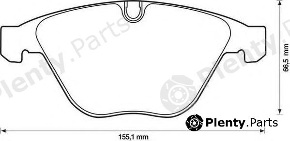 JURID part 571990J Brake Pad Set, disc brake