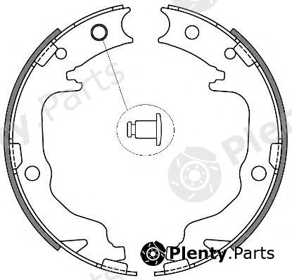  REMSA part 4641.00 (464100) Brake Shoe Set, parking brake