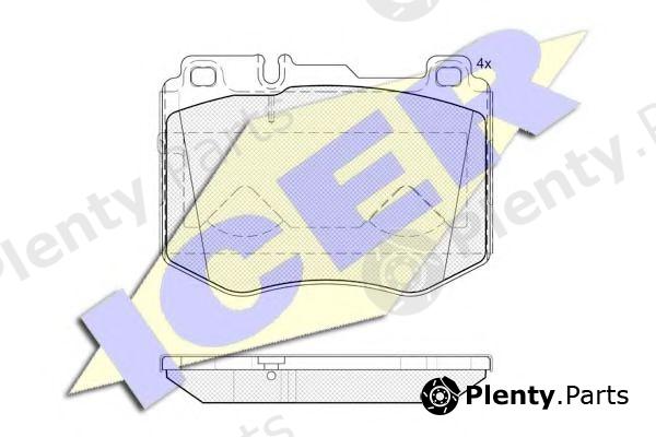 ICER part 182195 Brake Pad Set, disc brake