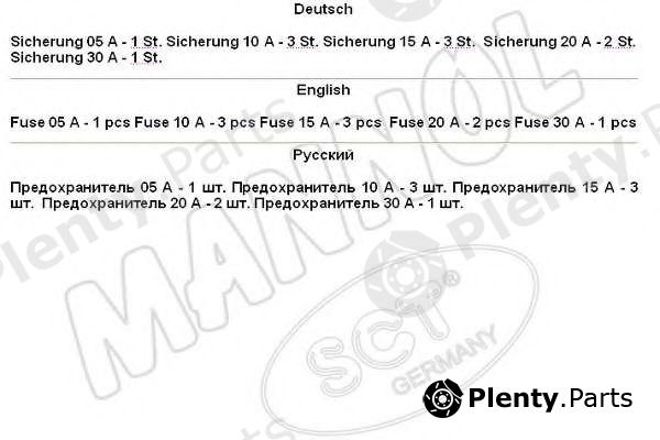  SCT Germany part 9503SICHERUNGS-SET (9503SICHERUNGSSET) Replacement part