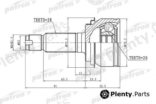  PATRON part PCV1343 Joint Kit, drive shaft