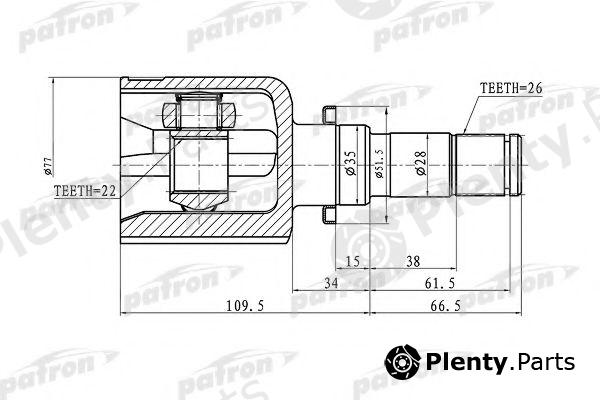  PATRON part PCV1363 Joint Kit, drive shaft