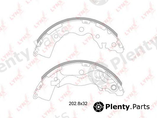  LYNXauto part BS-4402 (BS4402) Brake Shoe Set