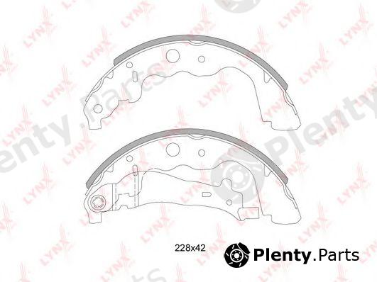  LYNXauto part BS-6304 (BS6304) Brake Shoe Set