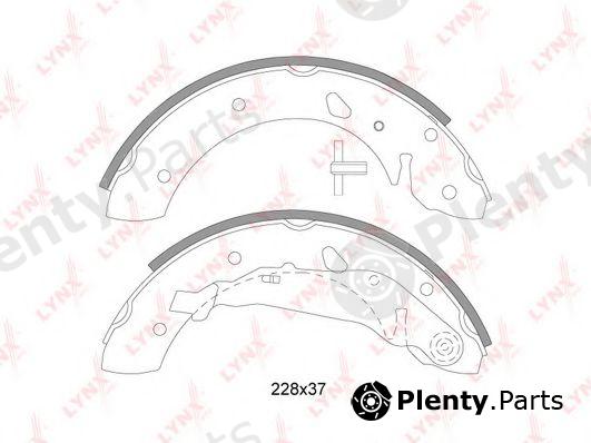 LYNXauto part BS-7525 (BS7525) Brake Shoe Set