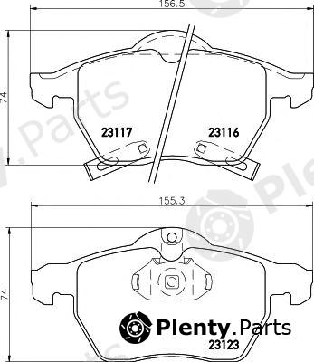  HELLA PAGID part 8DB355008-141 (8DB355008141) Brake Pad Set, disc brake