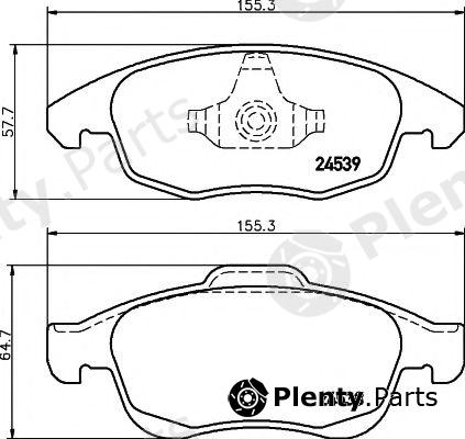  HELLA PAGID part 8DB355013-341 (8DB355013341) Brake Pad Set, disc brake