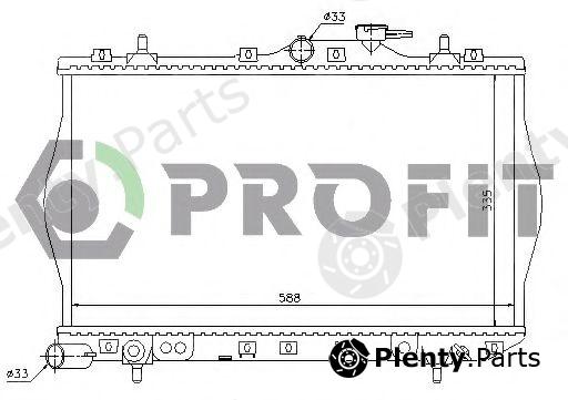  PROFIT part PR1804A3 Radiator, engine cooling