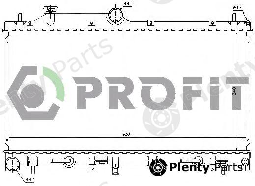  PROFIT part PR2910A2 Radiator, engine cooling