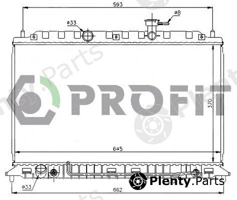  PROFIT part PR2910A6 Radiator, engine cooling