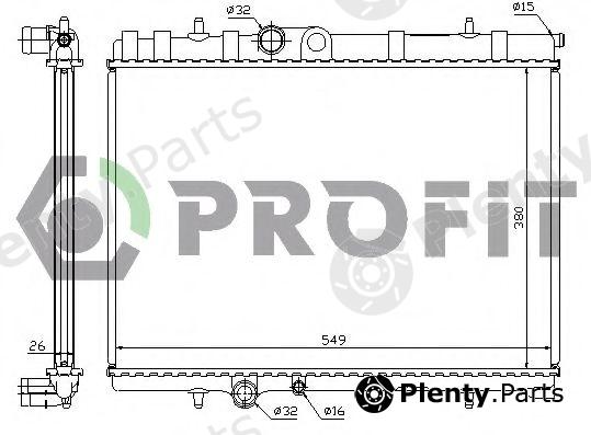  PROFIT part PR0521A1 Radiator, engine cooling