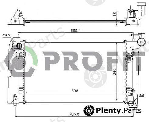  PROFIT part PR1835A4 Radiator, engine cooling