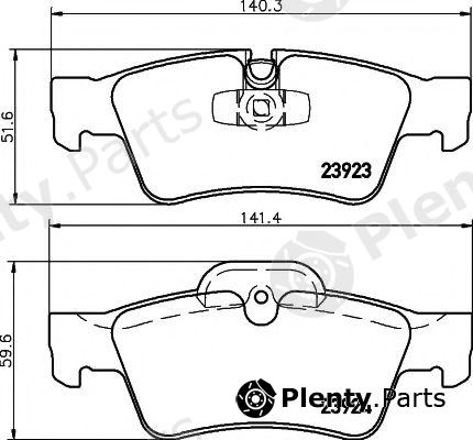  TEXTAR part 2392318005T4564 Brake Pad Set, disc brake