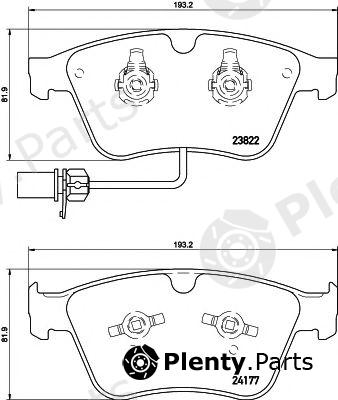  TEXTAR part 2382201 Brake Pad Set, disc brake