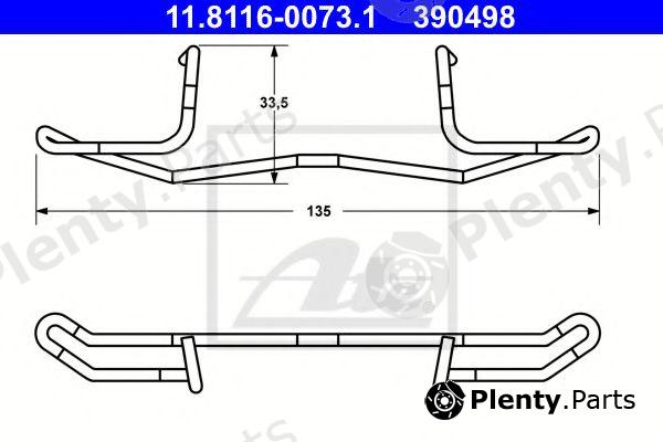  ATE part 11.8116-0073.1 (11811600731) Spring, brake caliper