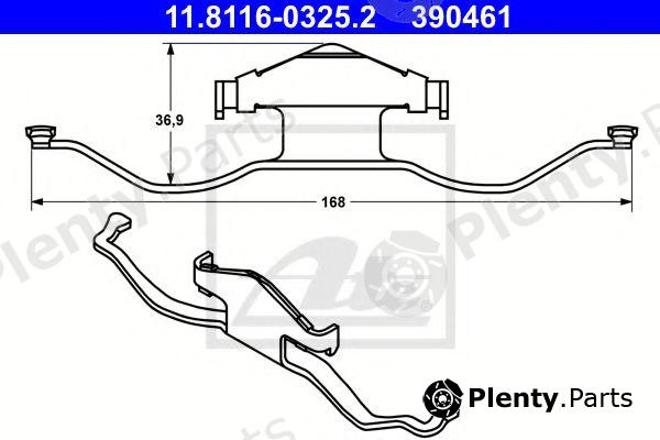  ATE part 11.8116-0325.2 (11811603252) Spring, brake caliper