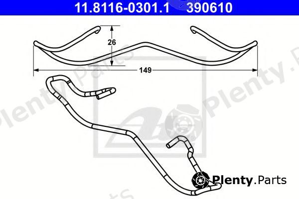  ATE part 11.8116-0301.1 (11811603011) Spring, brake caliper
