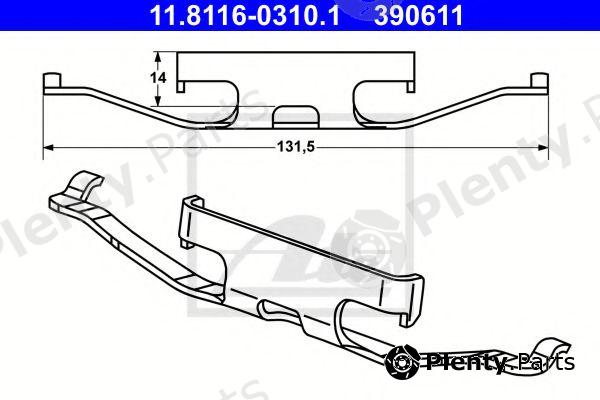  ATE part 11.8116-0310.1 (11811603101) Spring, brake caliper