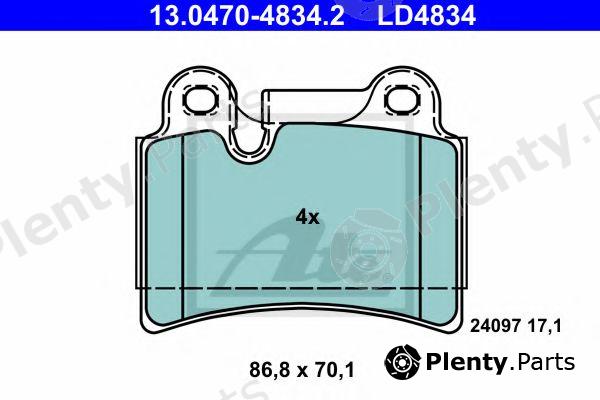  ATE part 13.0470-4834.2 (13047048342) Brake Pad Set, disc brake