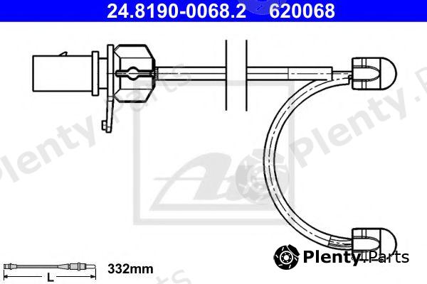  ATE part 24.8190-0068.2 (24819000682) Warning Contact, brake pad wear