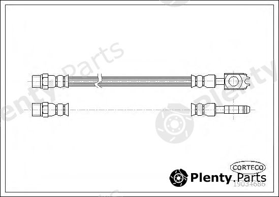  CORTECO part 19034686 Brake Hose