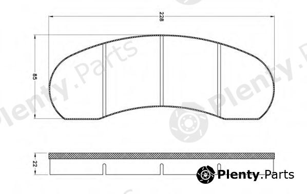  REMSA part 1017 Brake Pad Set, disc brake