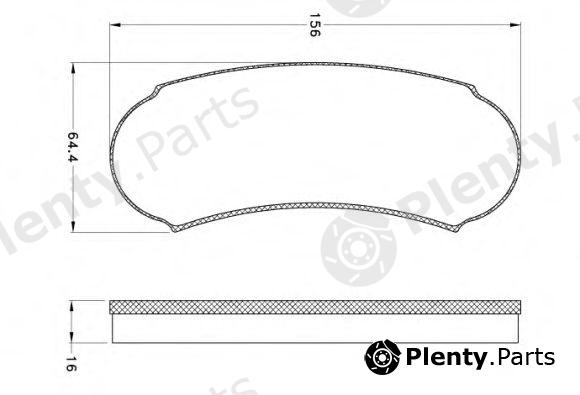  REMSA part 1018 Brake Pad Set, disc brake