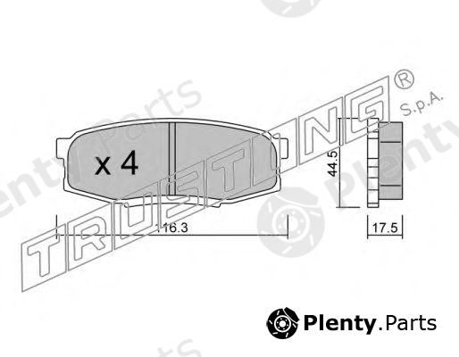  TRUSTING part 838.0 (8380) Brake Pad Set, disc brake