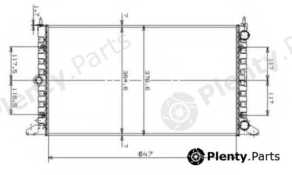  NRF part 509522 Radiator, engine cooling