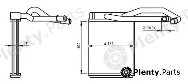  NRF part 54290 Heat Exchanger, interior heating
