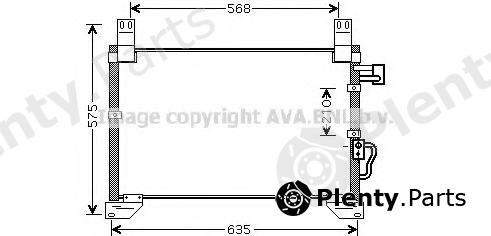  AVA QUALITY COOLING part DW5076 Condenser, air conditioning