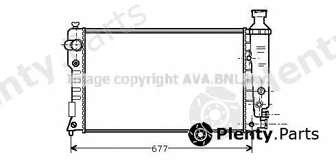  AVA QUALITY COOLING part PE2128 Radiator, engine cooling