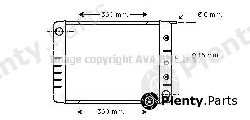  AVA QUALITY COOLING part VO2003 Radiator, engine cooling