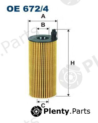  FILTRON part OE672/4 (OE6724) Oil Filter