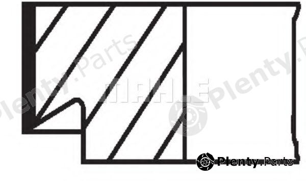  MAHLE ORIGINAL part 00846N0 Piston Ring Kit