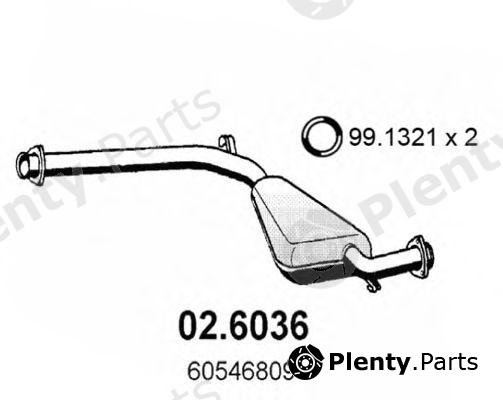 ASSO part 02.6036 (026036) Middle Silencer