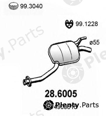  ASSO part 28.6005 (286005) Middle Silencer